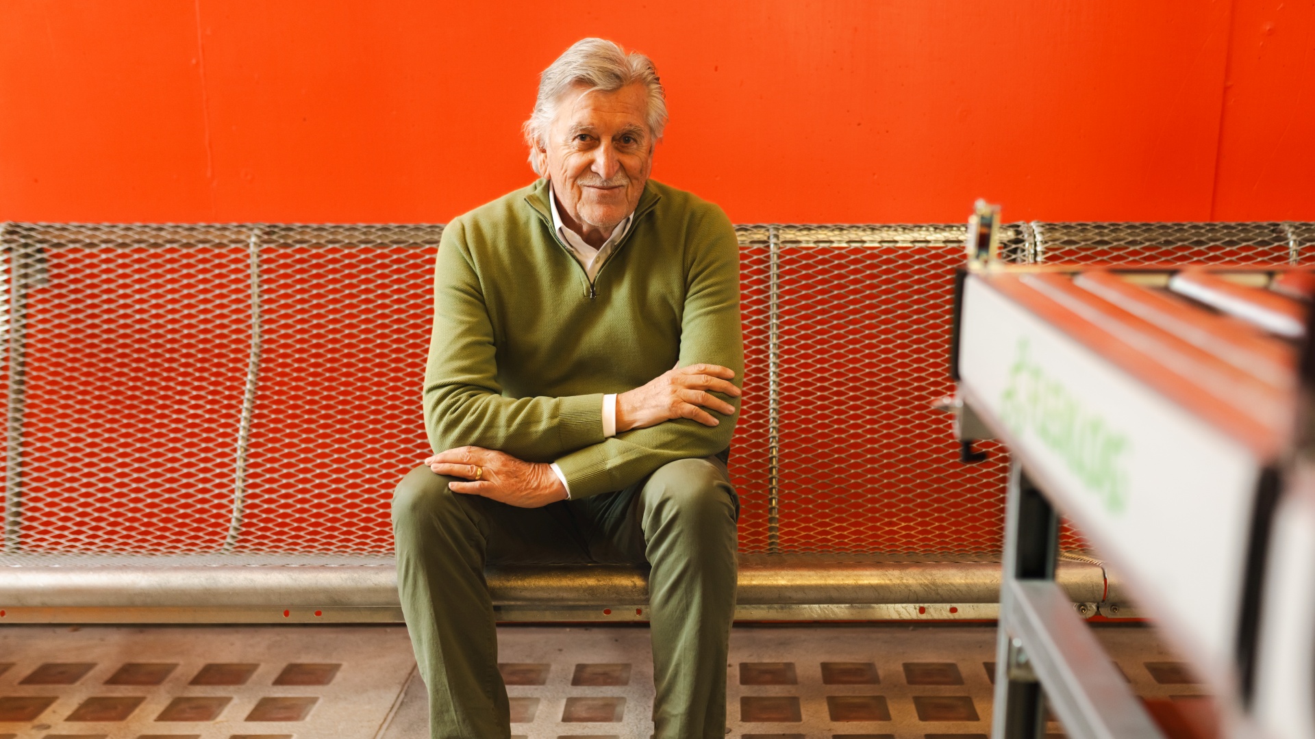 Hermann Merkel poses for a photograph. 